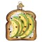Old World Christmas 3.25 In Avocado Toast Christmas Tree Ornament , Creamy Warm Breakfast